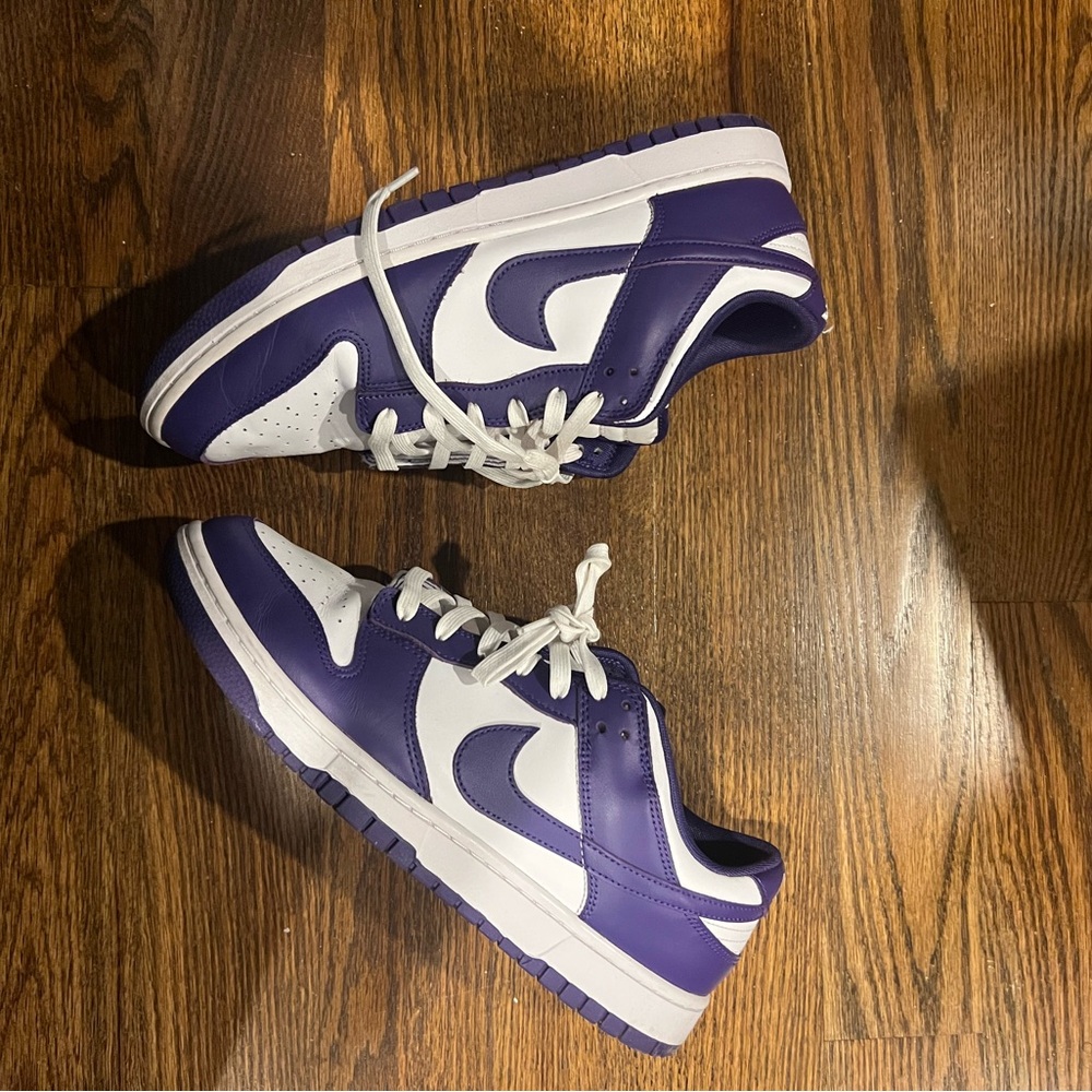 Court purple dunk low used no box.  Size 12
